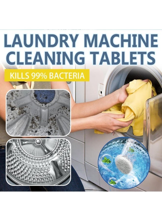 YUNSYE Washing Machine Cleaner Effervescent Tablets, 24 Pack Deep Cleaning  Sheet, Effective Wash Machines Cleaning Tablets - Image 4
